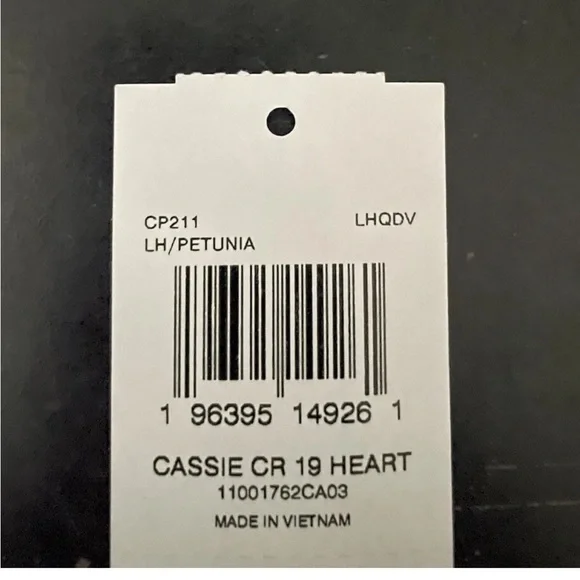 Coach Cassie Crossbody 19 With Heart Strap In Petunia with pins and rivets NWT - Picture 15 of 16